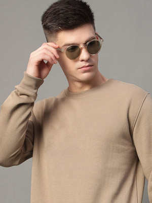 Datalact Full Sleeve Solid Men Sweatshirt