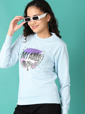 V-MART Full Sleeve Printed Women Sweatshirt