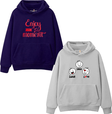 Just Live Fashion Full Sleeve Graphic Print Baby Girls Sweatshirt