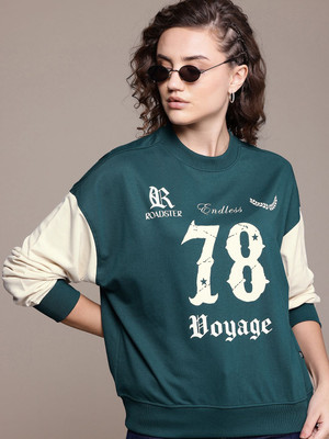 Roadster Full Sleeve Printed Women Sweatshirt