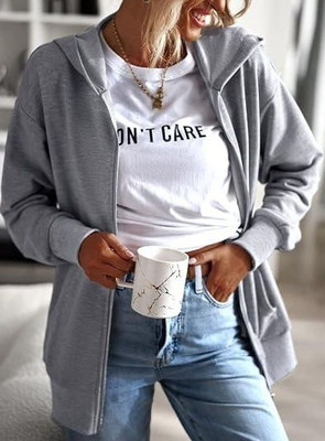 SPOWEARY Full Sleeve Solid Women Sweatshirt