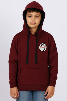 KILLER Full Sleeve Solid Boys & Girls Sweatshirt