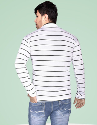 Marc Luarente Full Sleeve Striped Men Sweatshirt