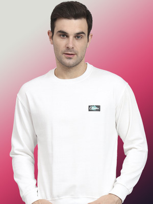 OBAAN Full Sleeve Solid Men Sweatshirt