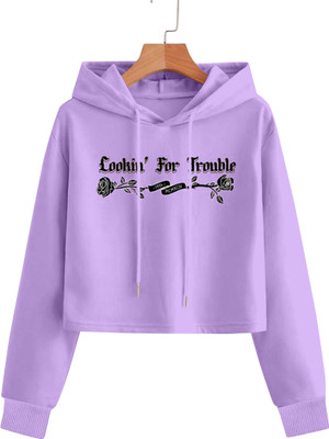 hkCreation Casual Printed Women Purple Top