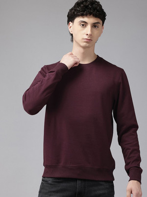 artivriglobel Full Sleeve Solid Men Sweatshirt