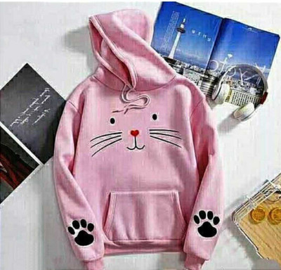 MS QUEEN Full Sleeve Printed Girls Reversible Sweatshirt