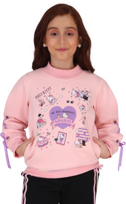 Cutecumber Full Sleeve Embellished Girls Sweatshirt