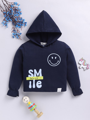 Happy Faces Full Sleeve Printed Girls Sweatshirt