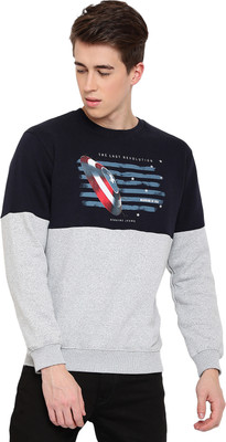 CANTABIL Full Sleeve Color Block Men Sweatshirt