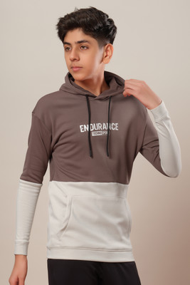 TECHNOSPORT Full Sleeve Color Block Boys Sweatshirt