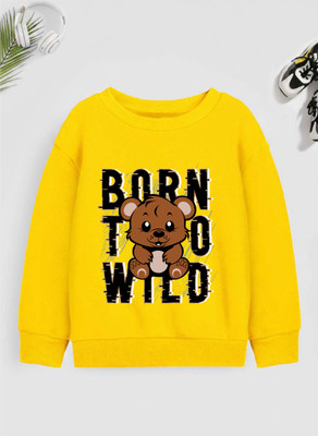 Kids Craft Full Sleeve Self Design Boys Reversible Sweatshirt