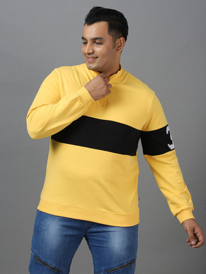 Urbano Plus Full Sleeve Color Block Men Sweatshirt