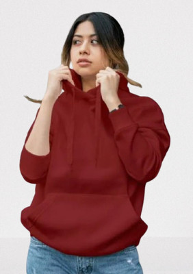 HouseOfCommon Full Sleeve Solid Women Sweatshirt