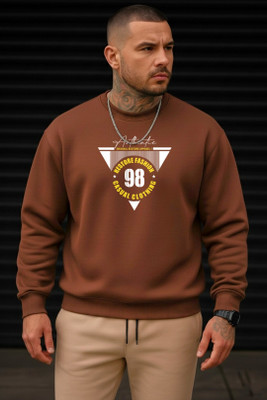 Sahuone Full Sleeve Graphic Print Men Sweatshirt