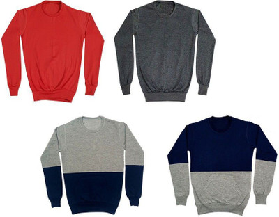 AE Trends Full Sleeve Solid Boys Sweatshirt