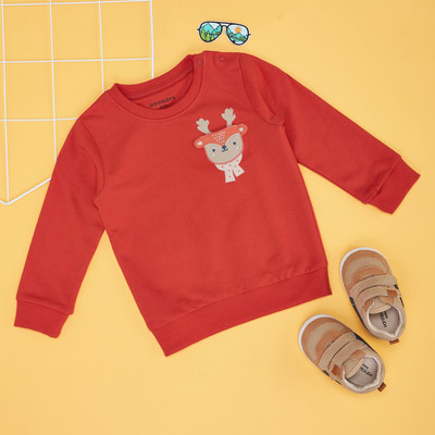 Pantaloons Baby Full Sleeve Solid Baby Girls Sweatshirt