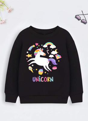 Kids Craft Full Sleeve Printed Girls Reversible Sweatshirt