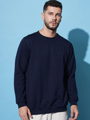 CSU Full Sleeve Solid Men Sweatshirt