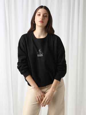 Globus Full Sleeve Solid Women Sweatshirt