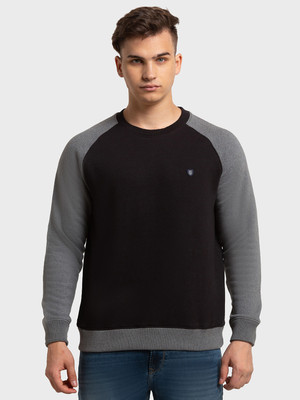COLORPLUS Full Sleeve Color Block Men Sweatshirt