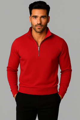 MACK JONNEY Full Sleeve Solid Men Sweatshirt