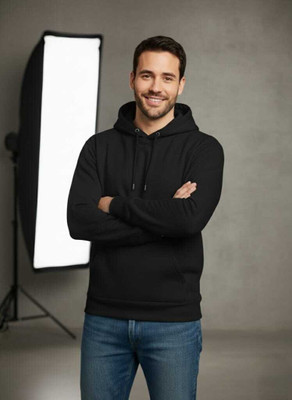 Kakafashion Full Sleeve Self Design, Solid Men Reversible Sweatshirt