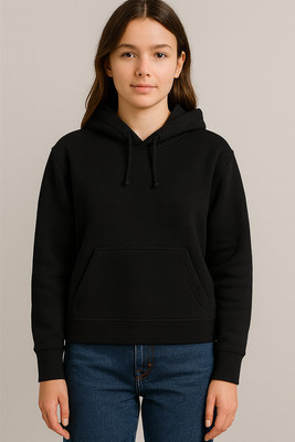 Mukoo Full Sleeve Solid Girls Sweatshirt