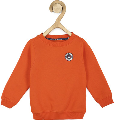 Allen Solly Full Sleeve Solid Boys Sweatshirt