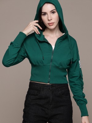 Roadster Full Sleeve Solid Women Sweatshirt