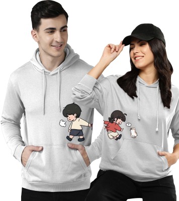 AV Fashion Full Sleeve Solid Couple Sweatshirt