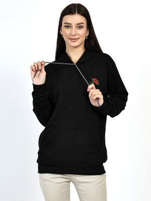 Viboul Full Sleeve Applique Women Sweatshirt