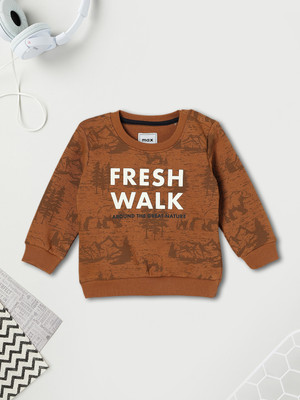MAX Full Sleeve Printed Baby Boys Sweatshirt