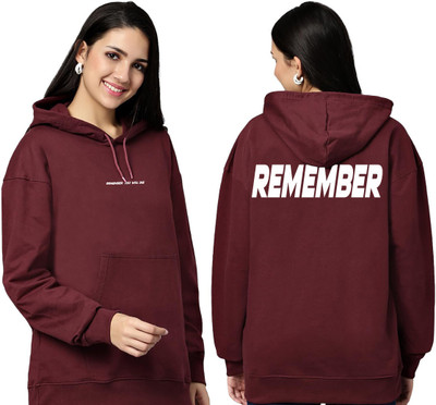 Bokaro Full Sleeve Solid, Printed Women Sweatshirt