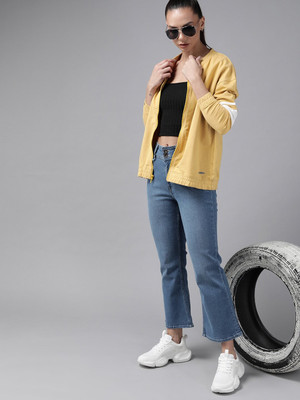 Roadster 3/4th Sleeve Color Block Women Sweatshirt