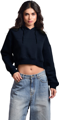 Femmora Full Sleeve Solid Women Sweatshirt