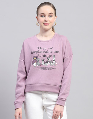 MONTE CARLO Full Sleeve Printed Women Sweatshirt