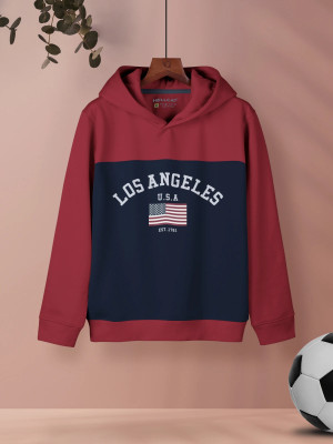 Hellcat Full Sleeve Color Block Girls Sweatshirt