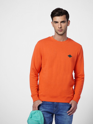 JACK & JONES Full Sleeve Solid Men Sweatshirt