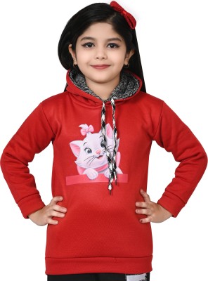 N C FASHION Full Sleeve Printed Girls Sweatshirt