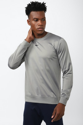 REEBOK Full Sleeve Solid Men Sweatshirt