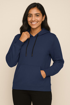 Wellvery Full Sleeve Solid Women Sweatshirt