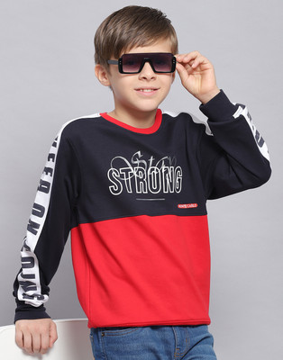 MONTE CARLO Full Sleeve Printed Boys Sweatshirt