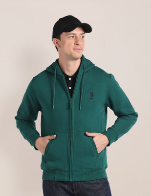 U.S. POLO ASSN. Full Sleeve Solid, Printed Men Sweatshirt