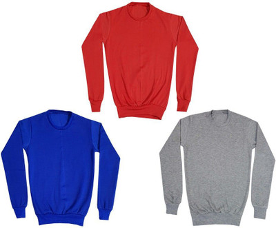 Inndistar Trend Full Sleeve Solid Boys Sweatshirt