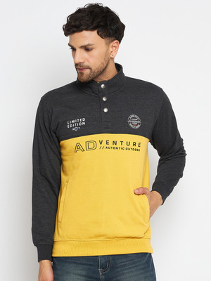 DUKE Full Sleeve Color Block Men Sweatshirt