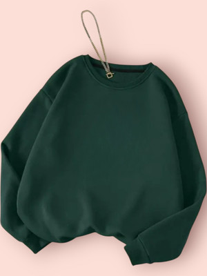 Draxstarss Full Sleeve Solid Women Sweatshirt