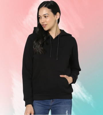 Smrink Full Sleeve Solid Women Sweatshirt