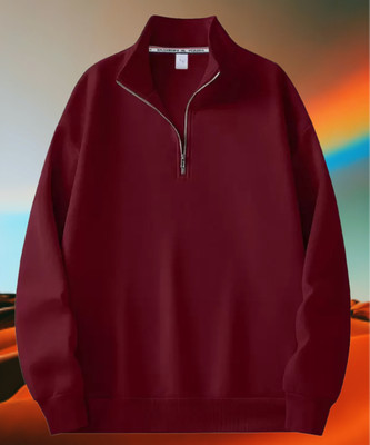 METRONAUT Full Sleeve Solid Men Sweatshirt