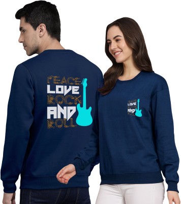 Twinny Zone Full Sleeve Solid Couple Sweatshirt